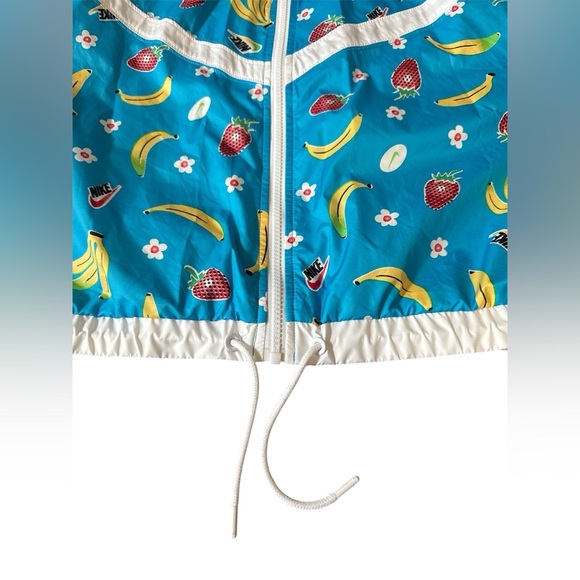 Nike Blue Fruit Print Windbreaker Jacket - Picture 5 of 8